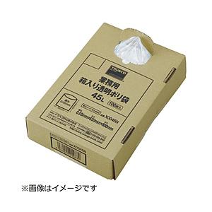 トラスコ中山 業務用ポリ袋　透明・箱入り　0．05×120L　100枚入　X0120N