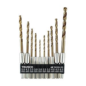 トラスコ中山 六角軸コバルトドリル　10本組　T6COSD10S