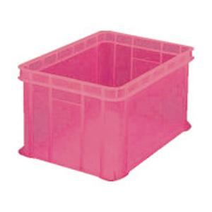 トラスコ中山 TRUSCO S型透明コンテナ 36L 透明レッド S-36R