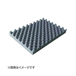 トラスコ中山 TRUSCO 波状加工ウレタンスポンジシート ソフト 40mm 1mX1m 黒 TKW...