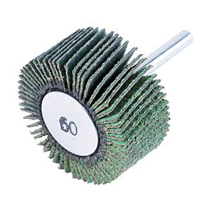 トラスコ中山 TRUSCO 超研削フラップホイール 外径30X幅25X軸径6 5個入 ＃Z60 HF...