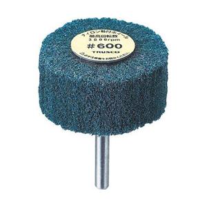 トラスコ中山 ＴＲＵＳＣＯ ナイロン軸付ホイール 外径３０Ｘ厚２５Ｘ軸６ ５個入 ６００♯ ＵＦＮ３...