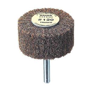 トラスコ中山 ＴＲＵＳＣＯ ナイロン軸付ホイル外径φ６０×厚み２５×軸６ １８０＃ ＵＦＮ−６２５−...