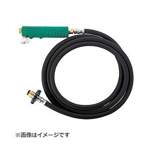 トラスコ中山 プロパンバーナー用ホース 5M バルブ付 TBH5MB