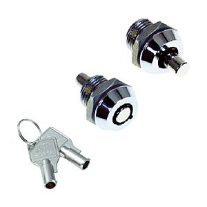 トラスコ中山 ＴＲＵＳＣＯ　シリンダー錠　プッシュロックミニ　Φ１５―２０