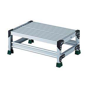 トラスコ中山 ＴＲＵＳＣＯ　アルミ合金製作業台　１段　高さ０．２５ｍ　天板６００×４００