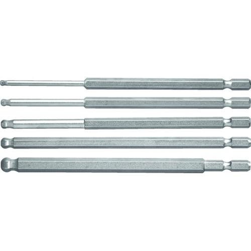 トラスコ中山 ＴＲＵＳＣＯ　ロングボールポイント六角ビット　５本組セット