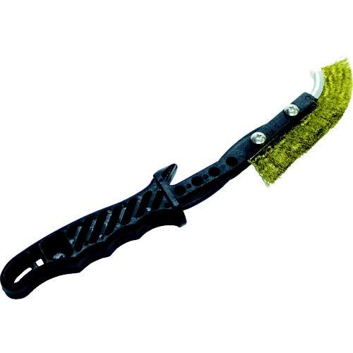 トラスコ中山 ＴＲＵＳＣＯ　チャンネルブラシ　ＥグリップＪ型　真鍮線