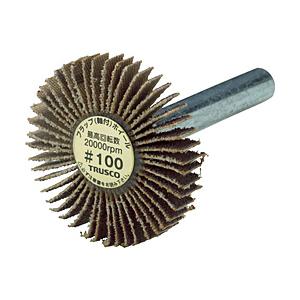 トラスコ中山 TRUSCO　薄型フラップホイール　30X5X6　＃100　5個入　UF3005-10...