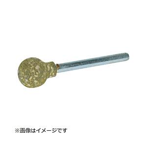 トラスコ中山 TRUSCO　ゴム軸付砥石　球型　Φ6X軸3　220＃　10本入　KI2206RF