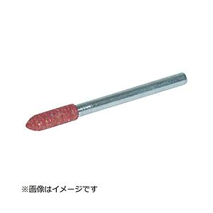 トラスコ中山 TRUSCO　ゴム軸付砥石　砲弾型　Φ8X幅20X軸3　80＃　10本入　CH808H...