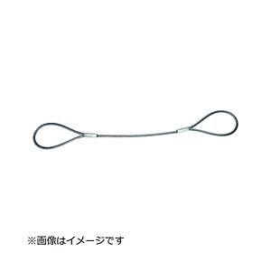 トラスコ中山 TRUSCO　ワイヤーロープスリング　Aタイプ　アルミロック　12mmX6m　TWAL...