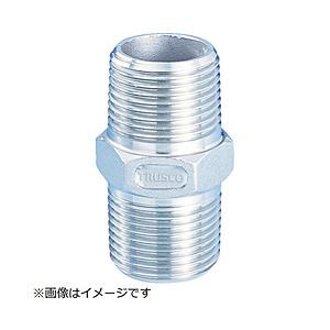 トラスコ中山 TRUSCO　ねじ込み管継手　SUS　六角ニップル　6A　TSTN-6A