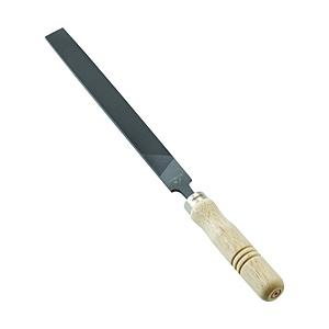 トラスコ中山 ＴＲＵＳＣＯ　鉄工用ヤスリ　木柄付　平　細目　刃長２００   THI200-03-S