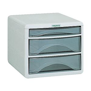 トラスコ中山 TRUSCO　プラスチックレターケース　A4浅型1段、深型2段 PA4-SW3