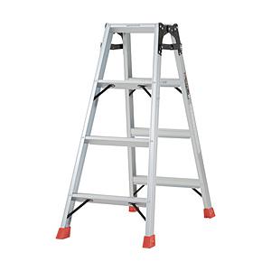 トラスコ中山 はしご兼用脚立 アルミ合金製脚カバー付 高さ1．11m TPRK120