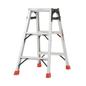 トラスコ中山 はしご兼用脚立 アルミ合金製・脚カバー付 高さ0．81m THK090