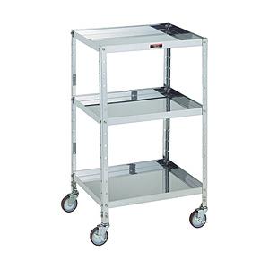 トラスコ中山 V型ステンレスワゴン 482X420XH835 3段 VL13SUS
