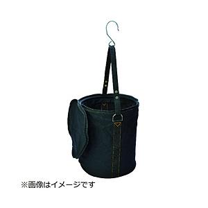 トラスコ中山 ＴＲＵＳＣＯ　電工バケツ　２４０Ｘ３００　ファスナー蓋付き　Ｓフック大付　ブラック  ...