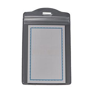 トラスコ中山 ＴＲＵＳＣＯ　ソフト名札ケースファスナー付　縦名刺サイズ　１０枚入   TNH-42