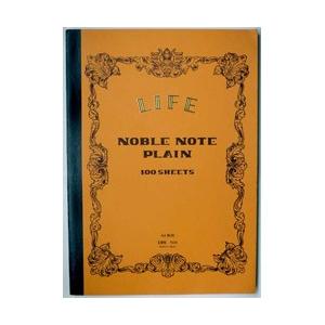 ライフ [ノート]ノーブルノート（A4・無地・100枚） N34