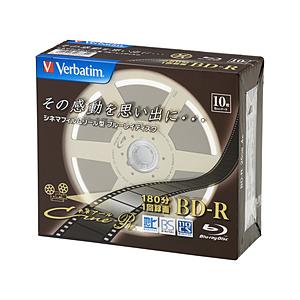 VERBATIMJAPAN VBR130YC10V1　録画用BD-R（4倍速対応/25GB/10枚/...