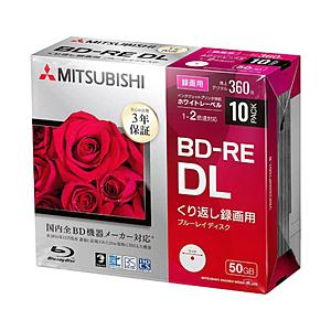 VERBATIMJAPAN 録画用 BD-RE DL 1-2倍速 50GB 10枚【5mmスリムケース / インクジェットプリンタ対応】 VBE260NP10D1-B 【ビックカメラグループオリジナル】｜y-sofmap