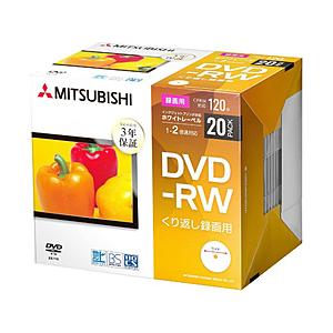VERBATIMJAPAN 録画用 DVD-RW 1-2倍速 4.7GB 20枚【インクジェットプリンタ対応】 VHW12NP20D1-B　【ビックカメラグループオリジナル】｜y-sofmap