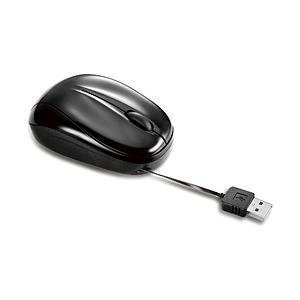 VERBATIMJAPAN 有線光学式マウス ［USB］ （巻き取り式・70cm・3ボタン・ブラック...