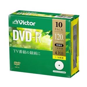 VERBATIMJAPAN 1-16倍速対応 録画用DVD-Rメディア（4.7GB・10枚）インクジ...