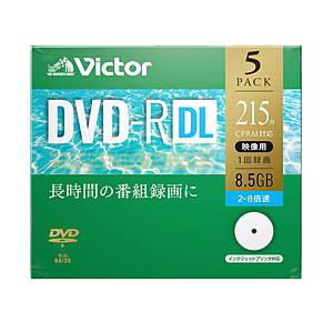 VERBATIMJAPAN 録画用DVD-R DL 2-8倍速 8.5GB 5枚 VHR21HP5J...