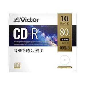 VERBATIMJAPAN 音楽用CD-R 700MB 80分 10枚 AR80FP10J1｜y-sofmap