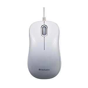 VERBATIMJAPAN MUSYSWV3(ホワイト)　有線光学式マウス 静音モデル［USB 1....