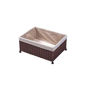 萬洋 ペーパーバスケット客席用足つき ブラウン ＜UPB0102＞