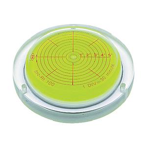 アカツキ製作所 INC-RT50 KOD 取付穴付角度計付丸台型アイベル水平器