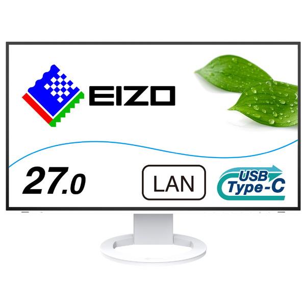 EIZO(エイゾー) USB-C接続 PCモニター FlexScan ホワイト EV2795-WT ...
