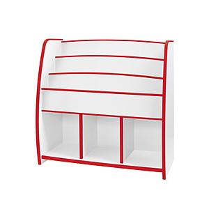 充英アート EVAキッズ　マガジンラック　（幅92.7×奥行30×高さ90cm） JAJAN レッド...