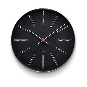 インテック 掛時計 Bankers Wall Clock 21cm  black AJ43636