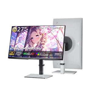 KTC M27T6 ゲーミングモニター 量子ドット技術 高輝度ミニLED搭載 ［27型 /WQHD(...