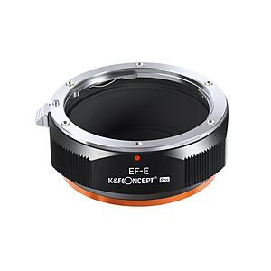 K＆F Concept マウントアダプター KF-EFE.P (キヤノンEFマウントレンズ → ソニ...