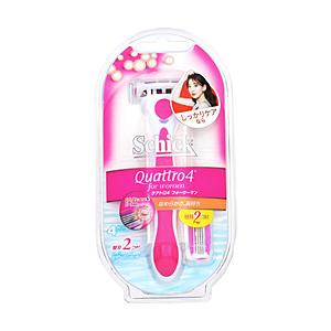 シック Schick（シック） クアトロ4 フォーウーマン ホルダー 替刃2個付 〔脱毛・除毛クリー...
