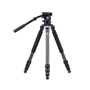 SIRUI カーボンファイバー製4段ビデオ三脚(プロフェッショナルモデル)  ブラック R-2214...