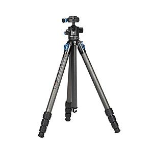 SIRUI カーボンファイバー製4段ビデオ三脚セット(ミラーレスカメラ用)  ブラック ST-124...