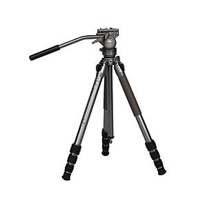 SIRUI アルミ合金製4段ビデオ三脚セット(油圧式雲台) グレー  グレー GT04+GT5-JP...