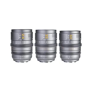 SIRUI シネマレンズ T1.4 Full Frame 3本セット(24mm/35mm/50mm)...