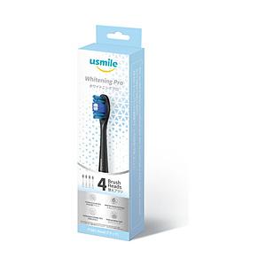 USMILE PCB01 ホワイトニング プロ 替えブラシ usmile（ユースマイル） ブラック ...