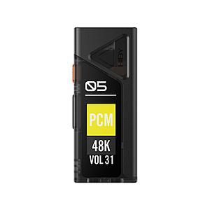 HiByMusic ポータブル USB DAC  ブラック FC5 with Display Bla...