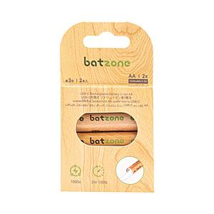 BATZC リチウムイオン充電池 単3形 Type-Cケーブルなし　P2-LI2A-2220C-2 ...