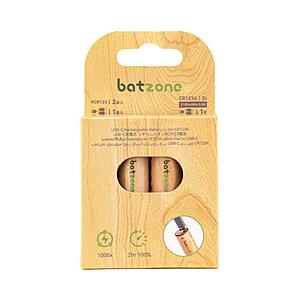 BATZC リチウムイオン充電池 CR123 Type-Cケーブル付  P2-LICR123A-21...