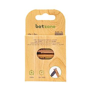 BATZC リチウムイオン充電池 単4形 Type-Cケーブルなし　P2-LI3A-666C-2  ...